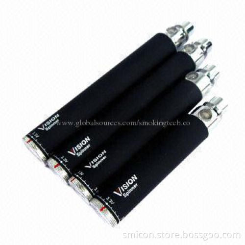 Vision Spinner E-cigarette Batteries with 3.3-4.8V Variable Voltage, 1,300mAh Available